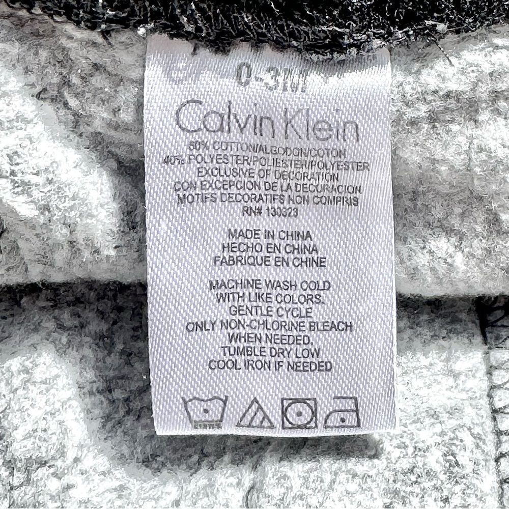 Calvin Klein Logo Sweatpants (0-3mo) - Picture 5 of 5